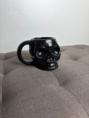 Black Skull Mug Coffee Cup  14oz